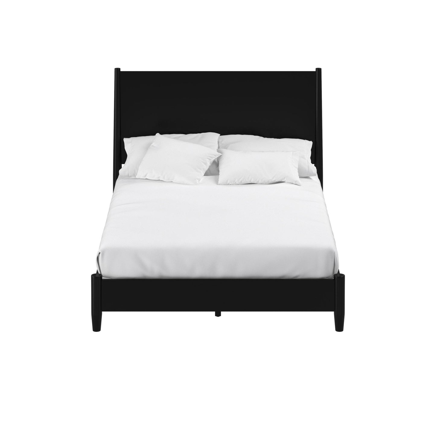 Flynn Panel Bed, Black - Alpine Furniture