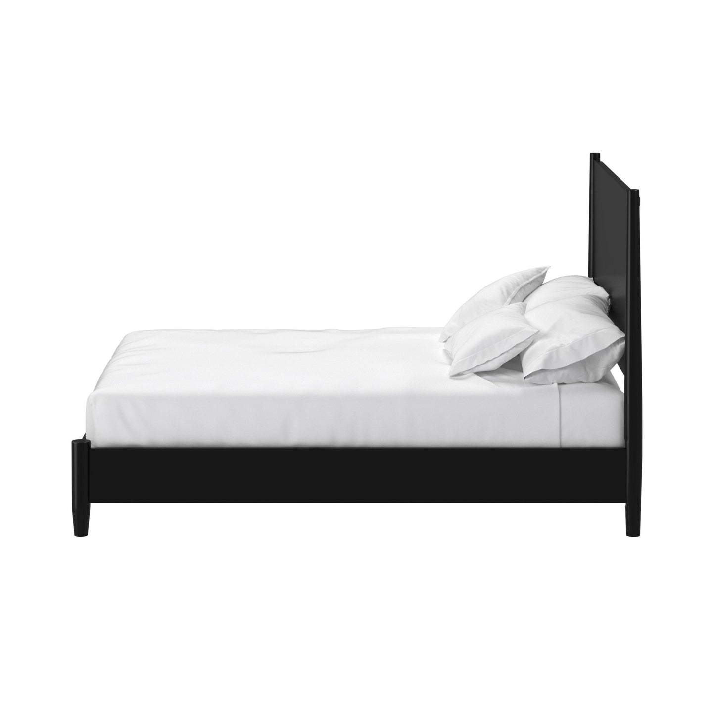 Flynn Panel Bed, Black - Alpine Furniture