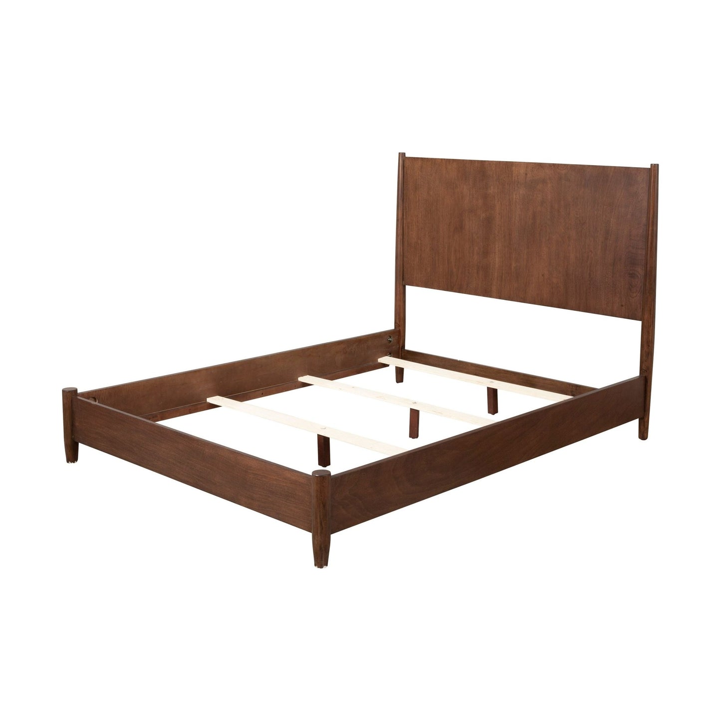 Flynn Panel Bed, Walnut - Alpine Furniture