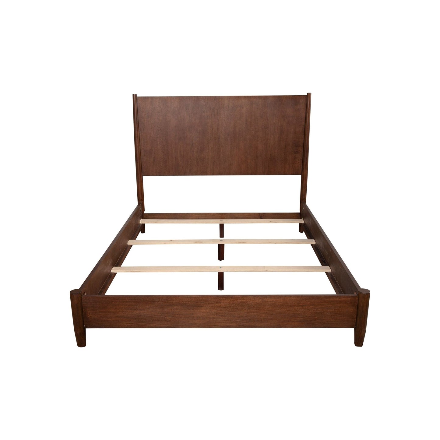 Flynn Panel Bed, Walnut - Alpine Furniture