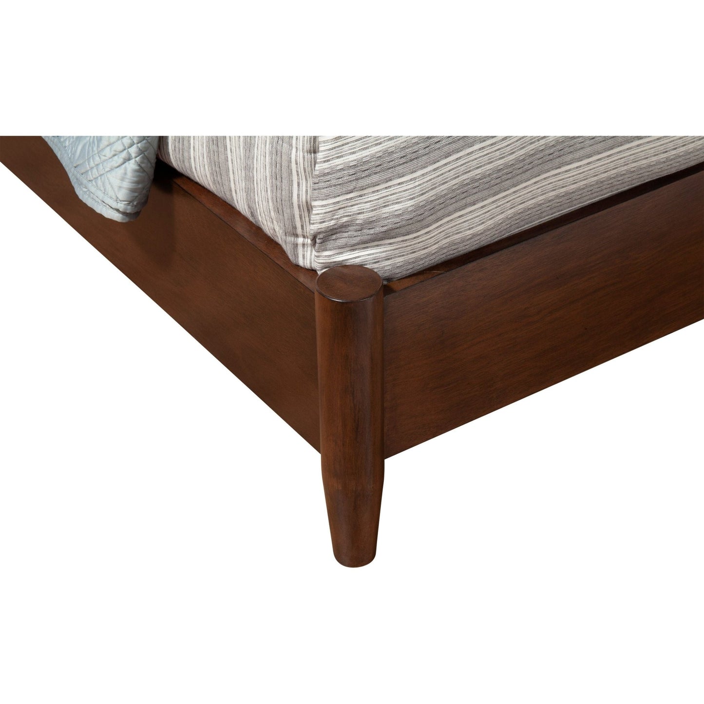 Flynn Panel Bed, Walnut - Alpine Furniture