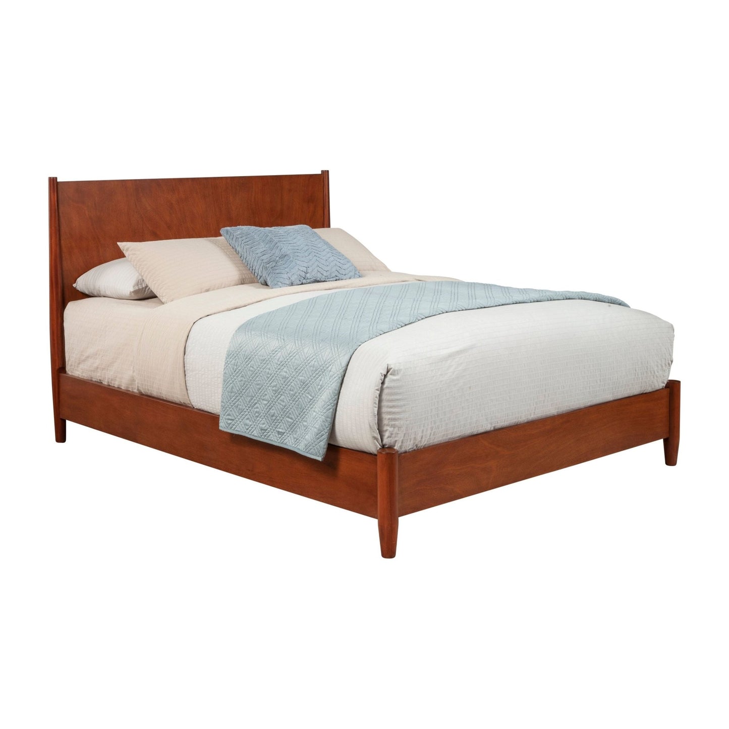 Flynn Platform Bed, Acorn - Alpine Furniture