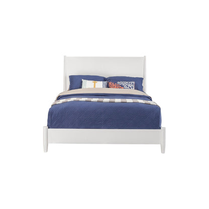 Flynn Platform Bed, White - Alpine Furniture