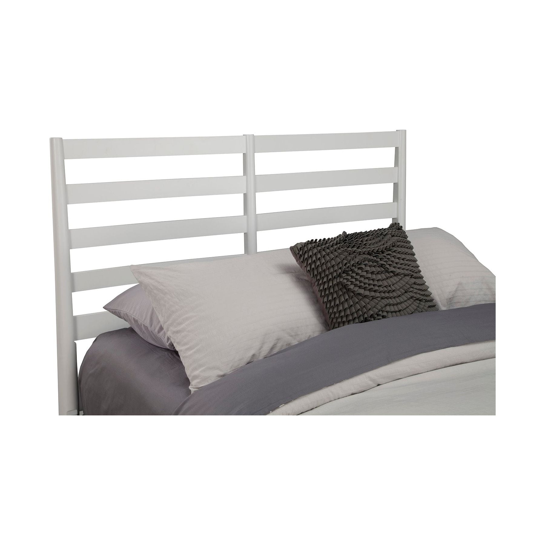 Flynn Retro Bed, White - Alpine Furniture