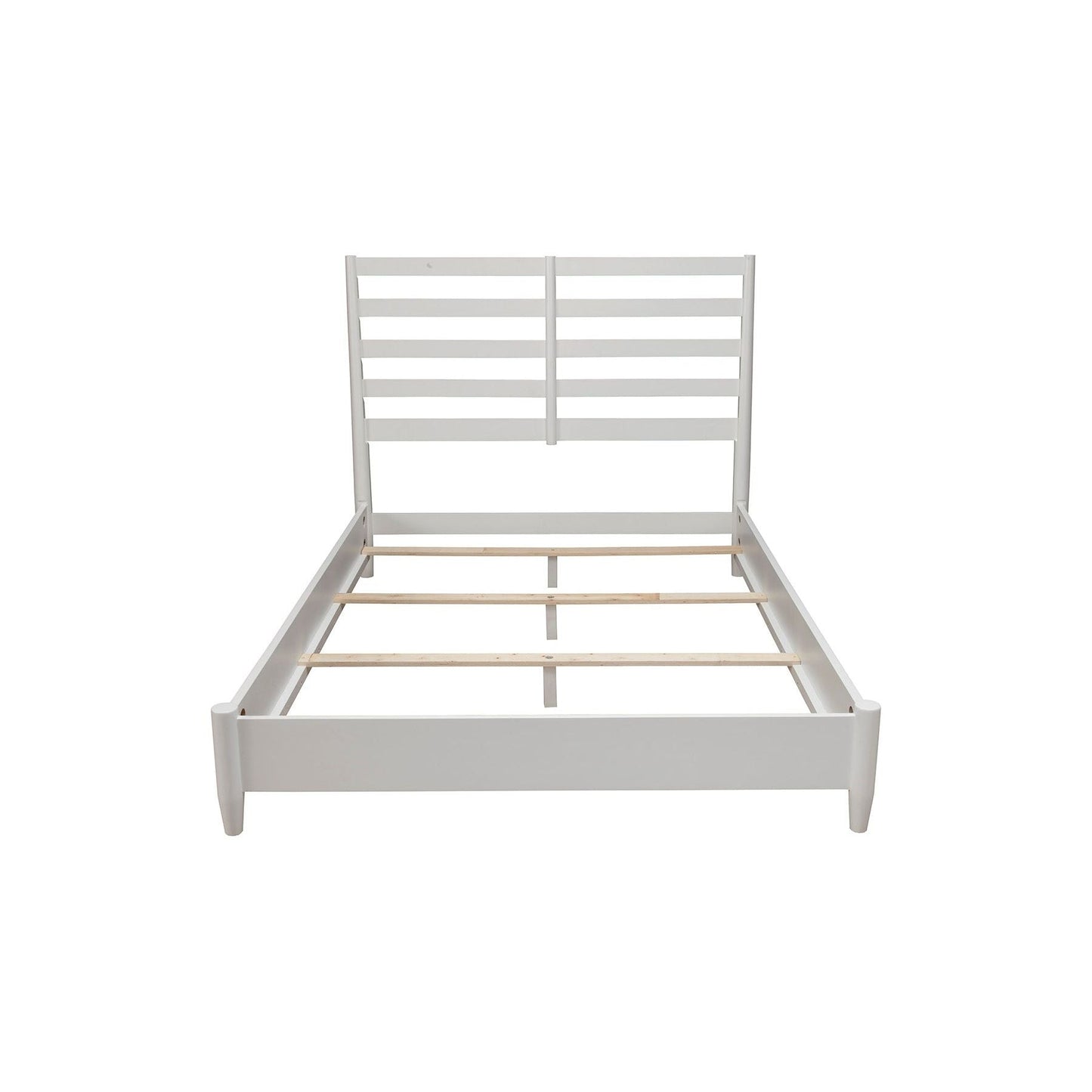 Flynn Retro Bed, White - Alpine Furniture