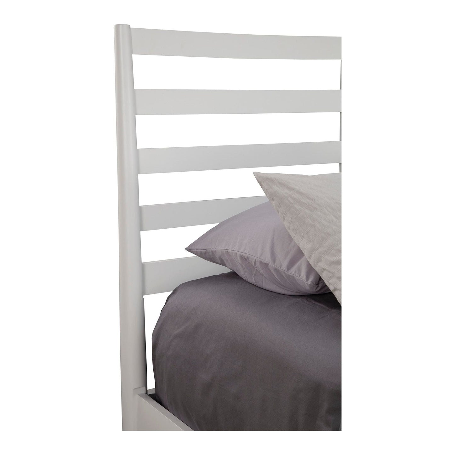 Flynn Retro Bed, White - Alpine Furniture