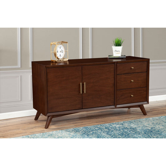 Flynn Sideboard, Walnut - Alpine Furniture