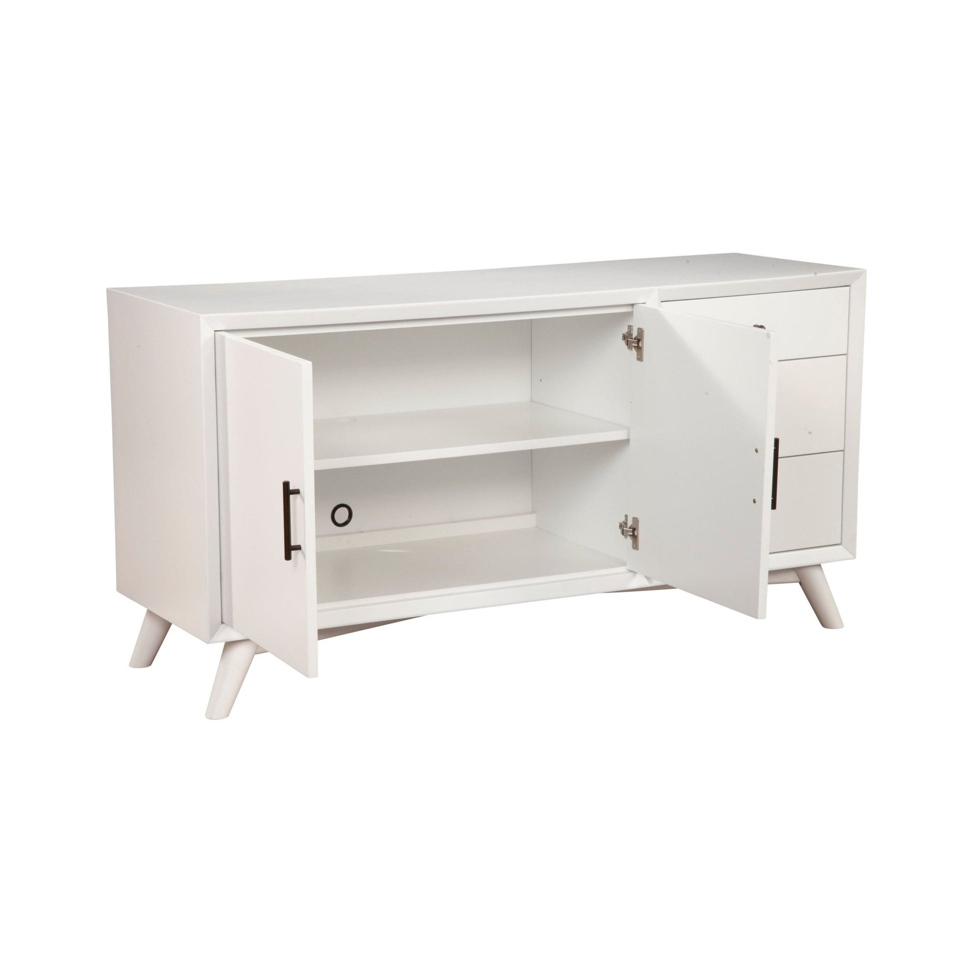 Flynn Sideboard, White - Alpine Furniture