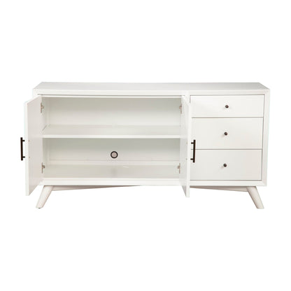 Flynn Sideboard, White - Alpine Furniture