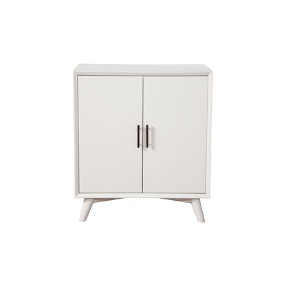 Flynn Small Bar Cabinet, White - Alpine Furniture