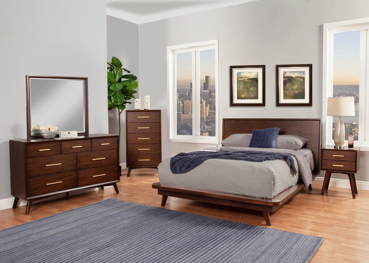 Gramercy Bed - Alpine Furniture