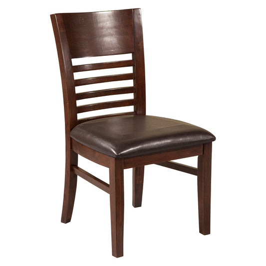 Granada Side Chairs, Brown Merlot - Alpine Furniture