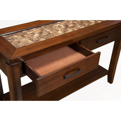 Granada Sofa Table, Brown Merlot - Alpine Furniture