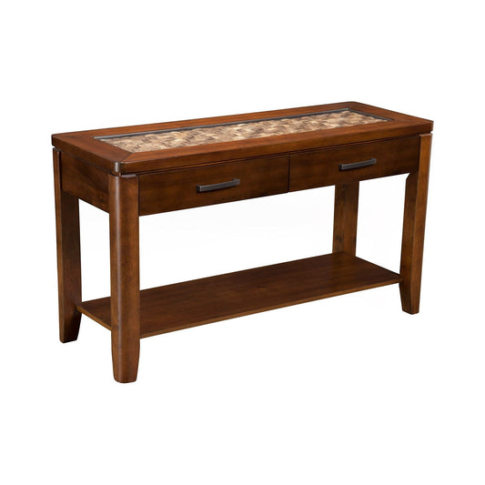 Granada Sofa Table, Brown Merlot - Alpine Furniture