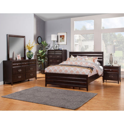 Legacy Bed, Black Cherry - Alpine Furniture