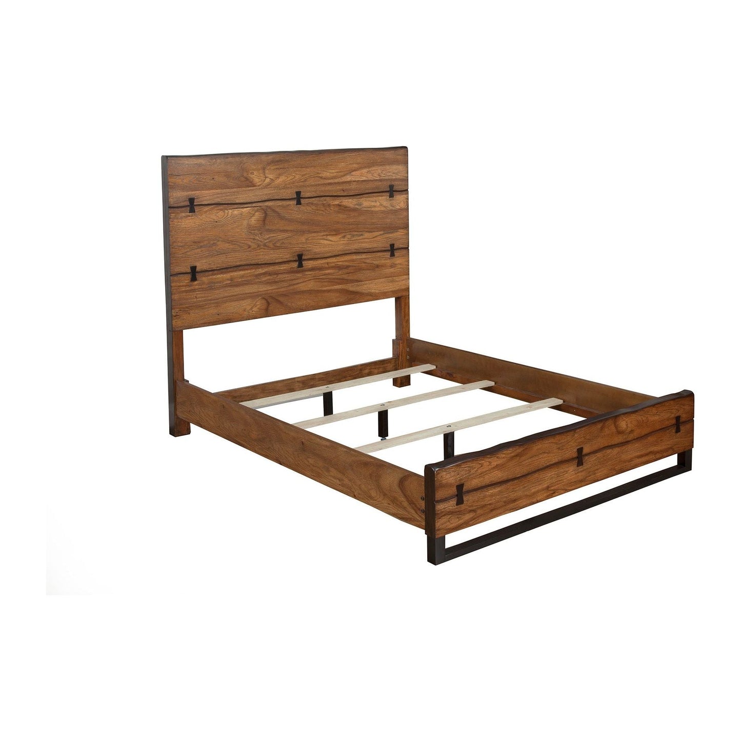 Live Edge Bed, Tobacco - Alpine Furniture