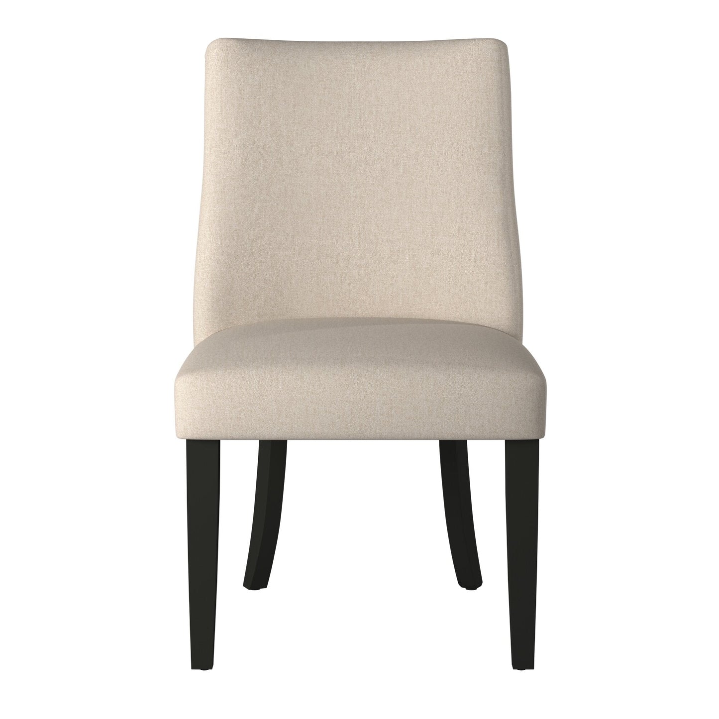 Live Edge Parson Chairs, Cream/Black - Alpine Furniture