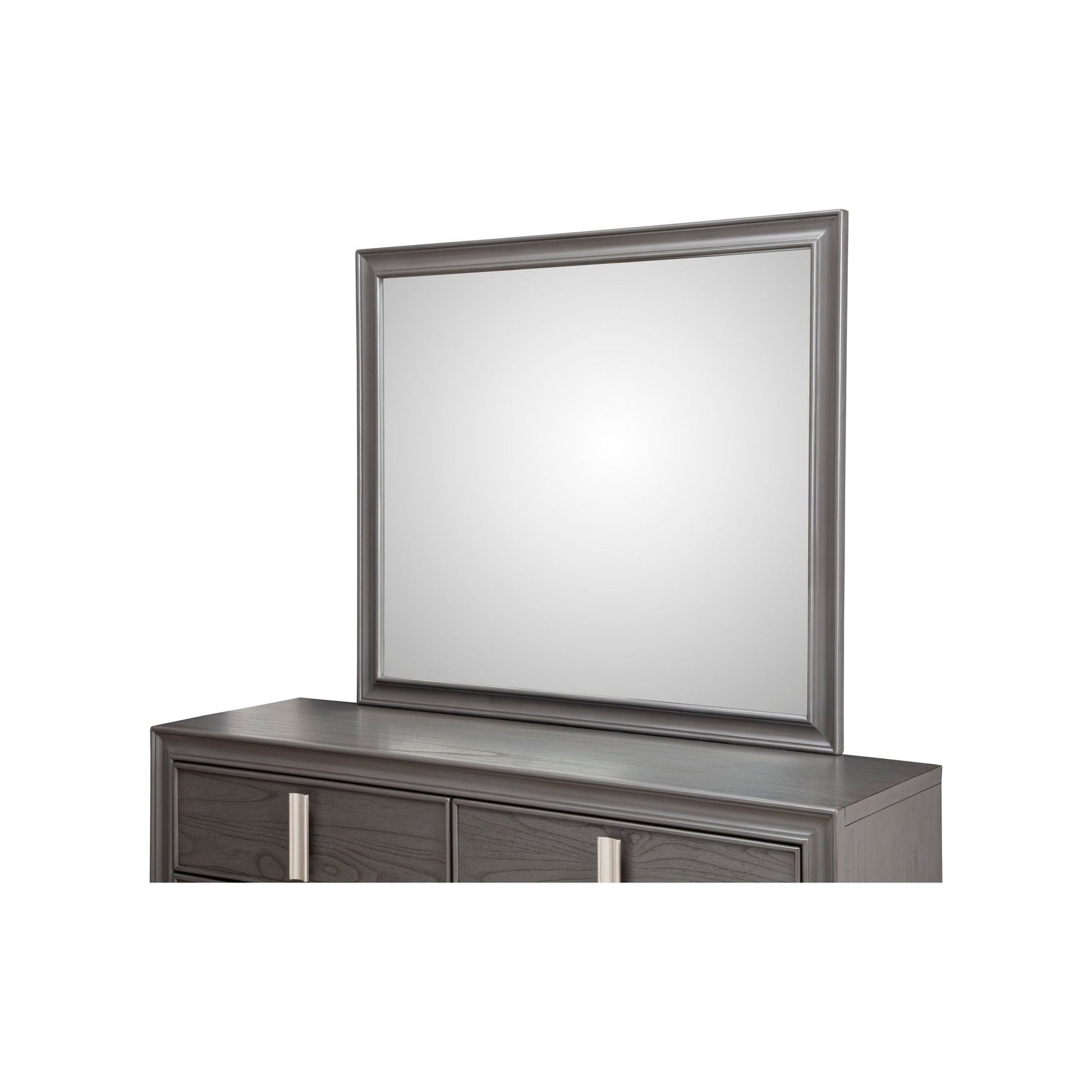 Lorraine Dresser Mirror in Dark Grey Pine | Alpine Alpine Furniture Lorraine Dresser Mirror in Dark Grey Pine | Alpine Alpine Furniture