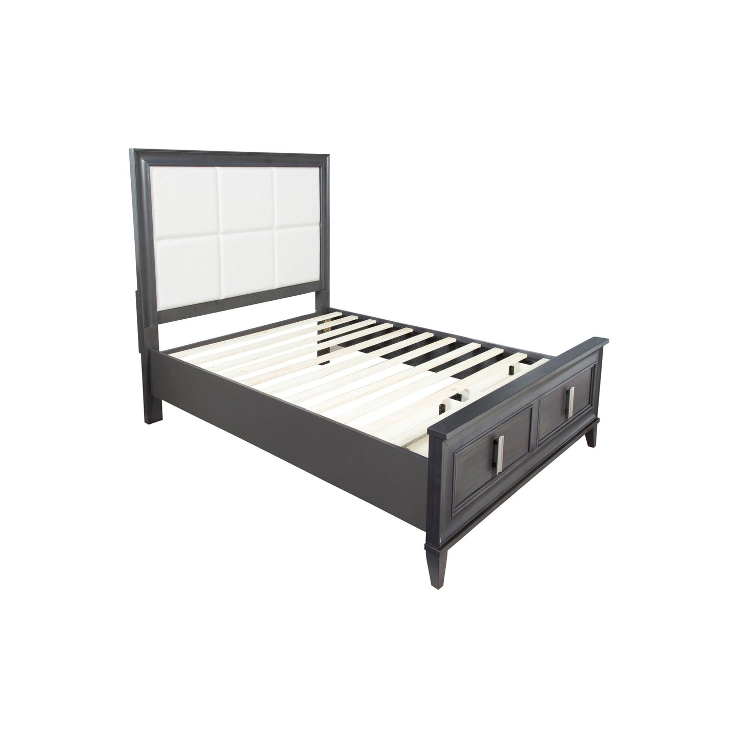 Lorraine Storage Bed, Dark Grey - Alpine Furniture