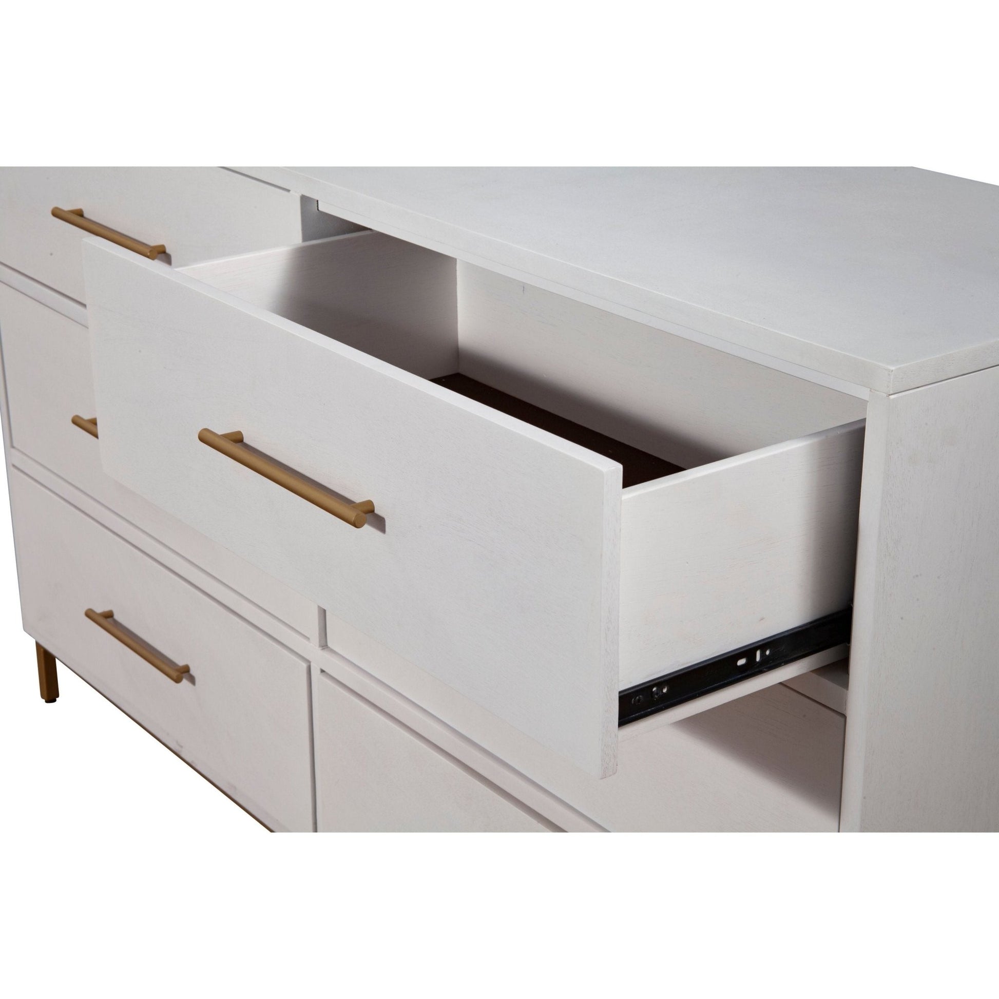 6 drawer white dresser Dresser, 55 Inch Tall White for Bedroom, Modern Farmhouse Style Chest of Drawers for Bedroom Living Room, Wood Rustic Tall Clothing Organizer for Closet, Living Room, Hallway Assembly required. Stria White Fluted 6-Drawer Dresser