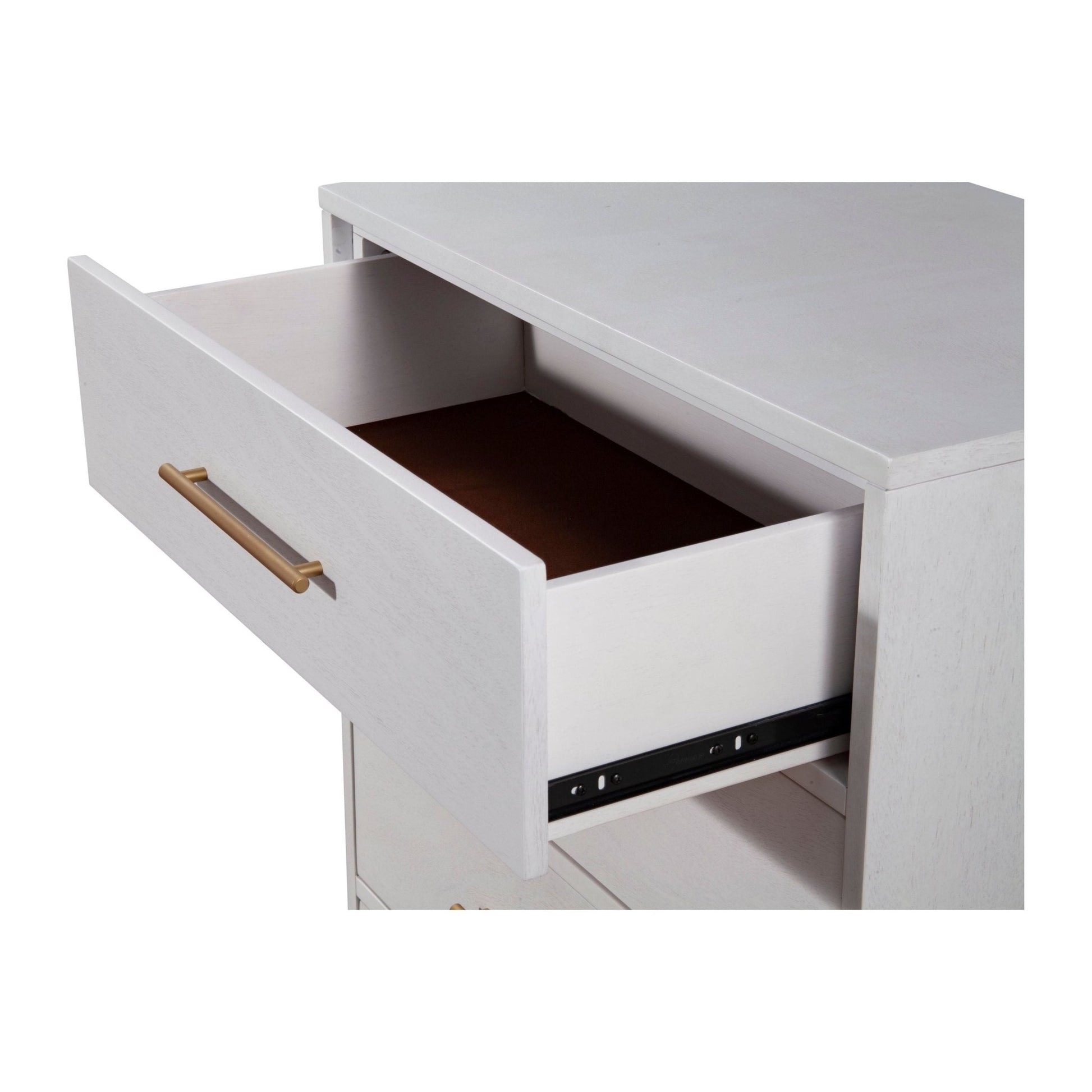 Madelyn Three Drawer Small Chest, White - Alpine Furniture