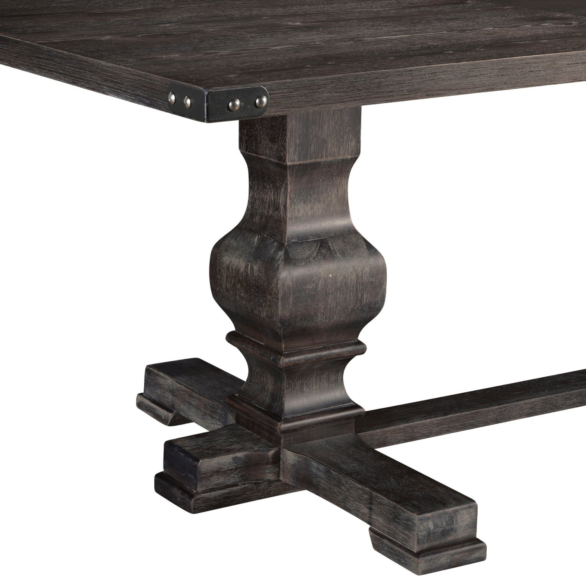 Manchester Dining Table, Charcoal - Alpine Furniture