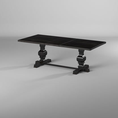 Manchester Dining Table, Vintage Black - Alpine Furniture