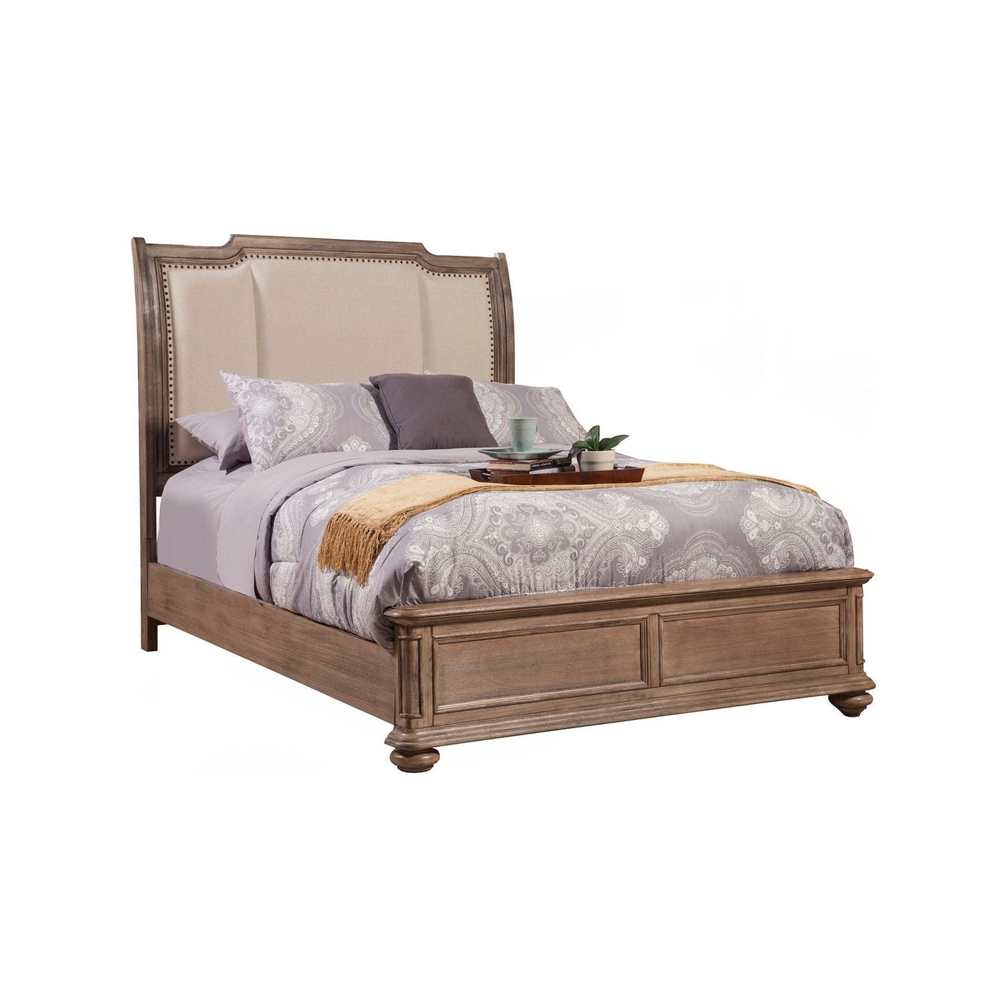 Melbourne Bed, French Truffle - Alpine Furniture