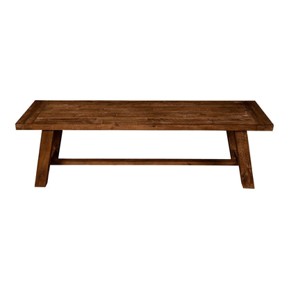Newberry Bench, Medium Brown - Alpine Furniture