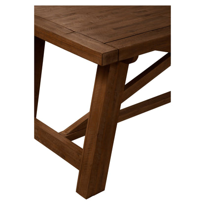Newberry Rectangular Dining Table, Medium Brown - Alpine Furniture