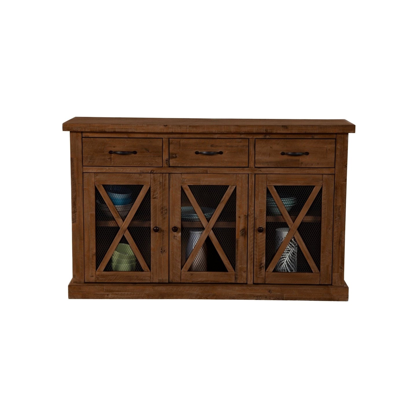 Newberry Sideboard, Medium Brown - Alpine Furniture