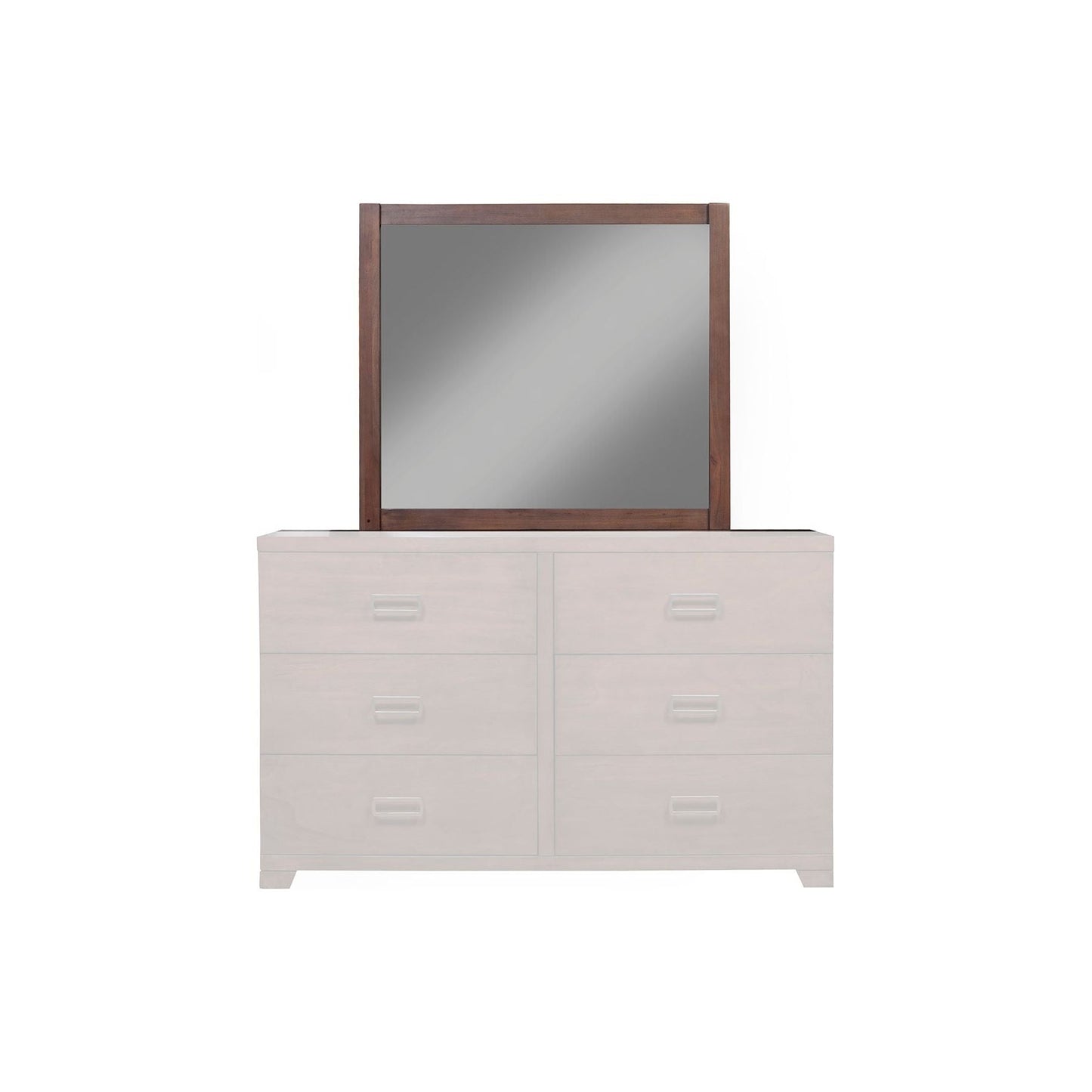 Savannah Mirror, Pecan - Alpine Furniture