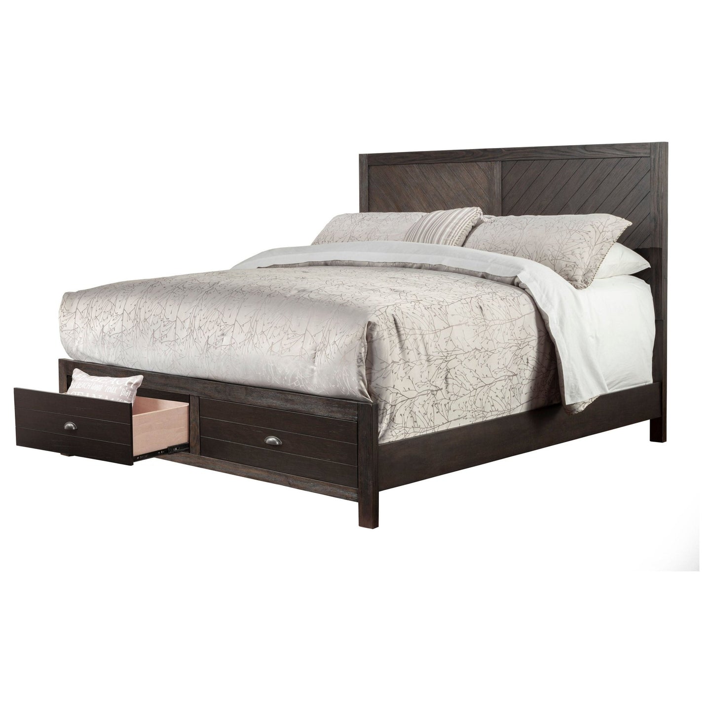 Shutter Bed, Charcoal - Alpine Furniture