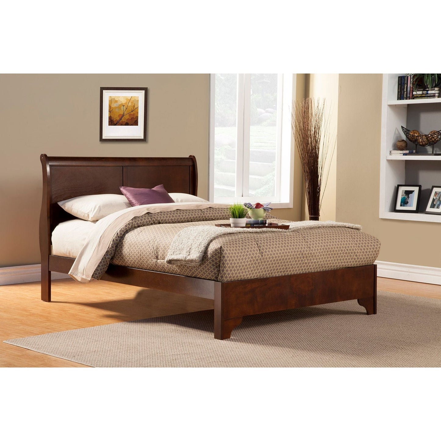 West Haven Bed, Cappuccino - Alpine Furniture