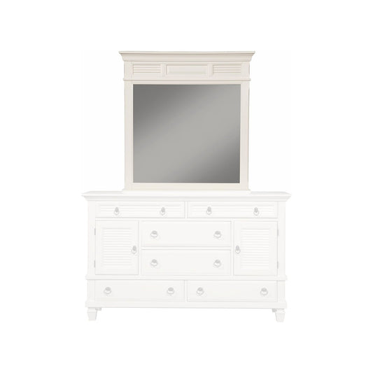 Winchester Mirror, White - Alpine Furniture